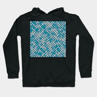 Nice metaball pattern abstract in blue Hoodie